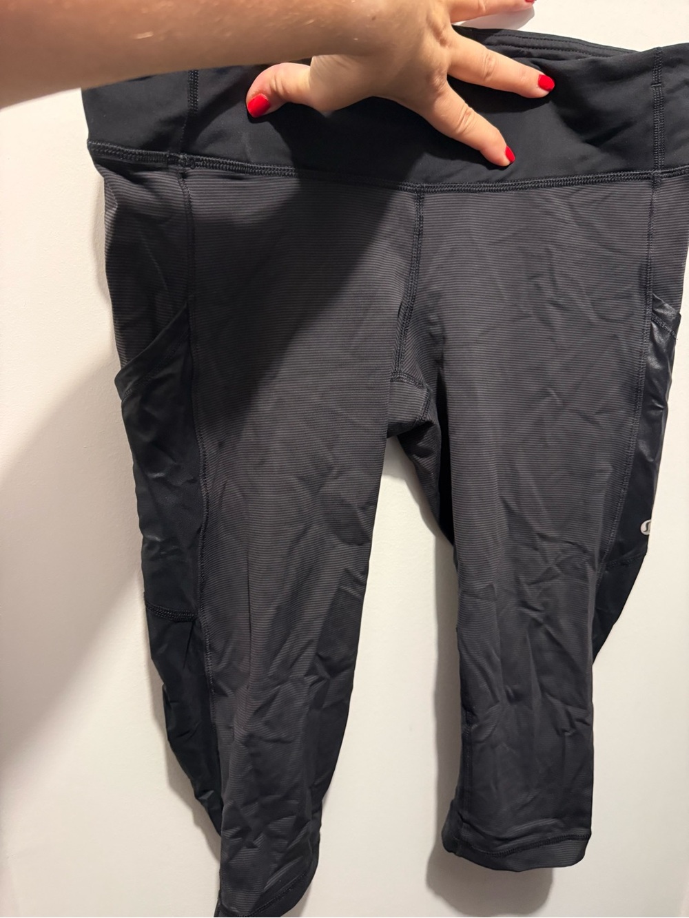Lululemon Cut The Crop Wee Stripe Black
